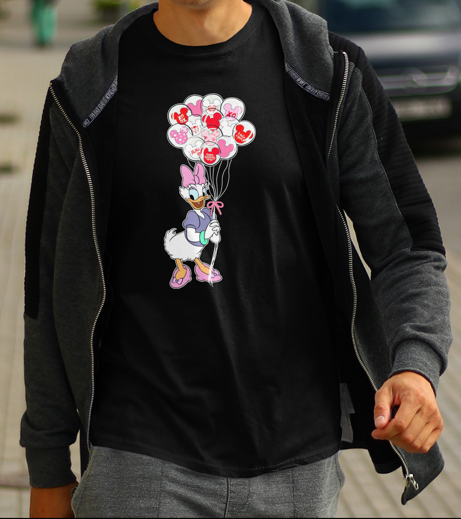 Daisy Duck Balloons Xo Love Minnie Mouse Icons T-Shirt