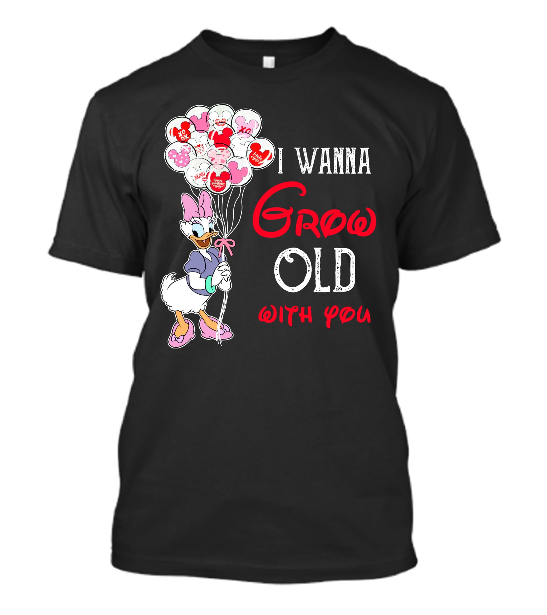 I Wanna Grow Old With You Daisy Balloons T-Shirt