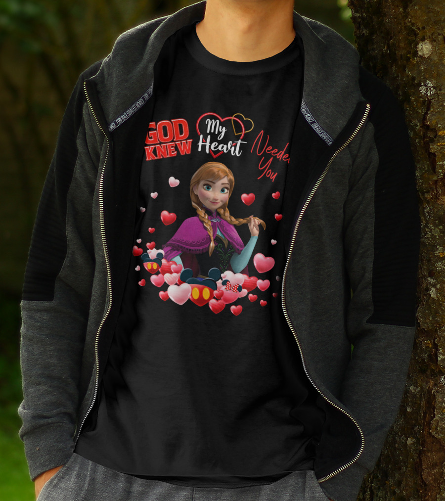 God Knew My Heart Needed You Anna Hearts Disney T-Shirt