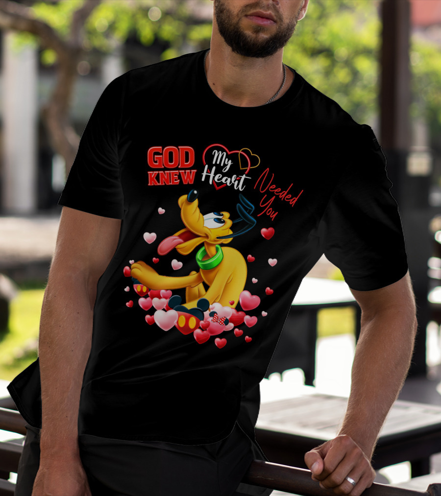 God Knew My Heart Needed You Pluto Hearts T-Shirt