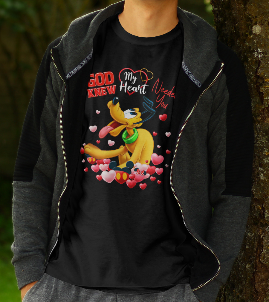 God Knew My Heart Needed You Pluto Hearts T-Shirt