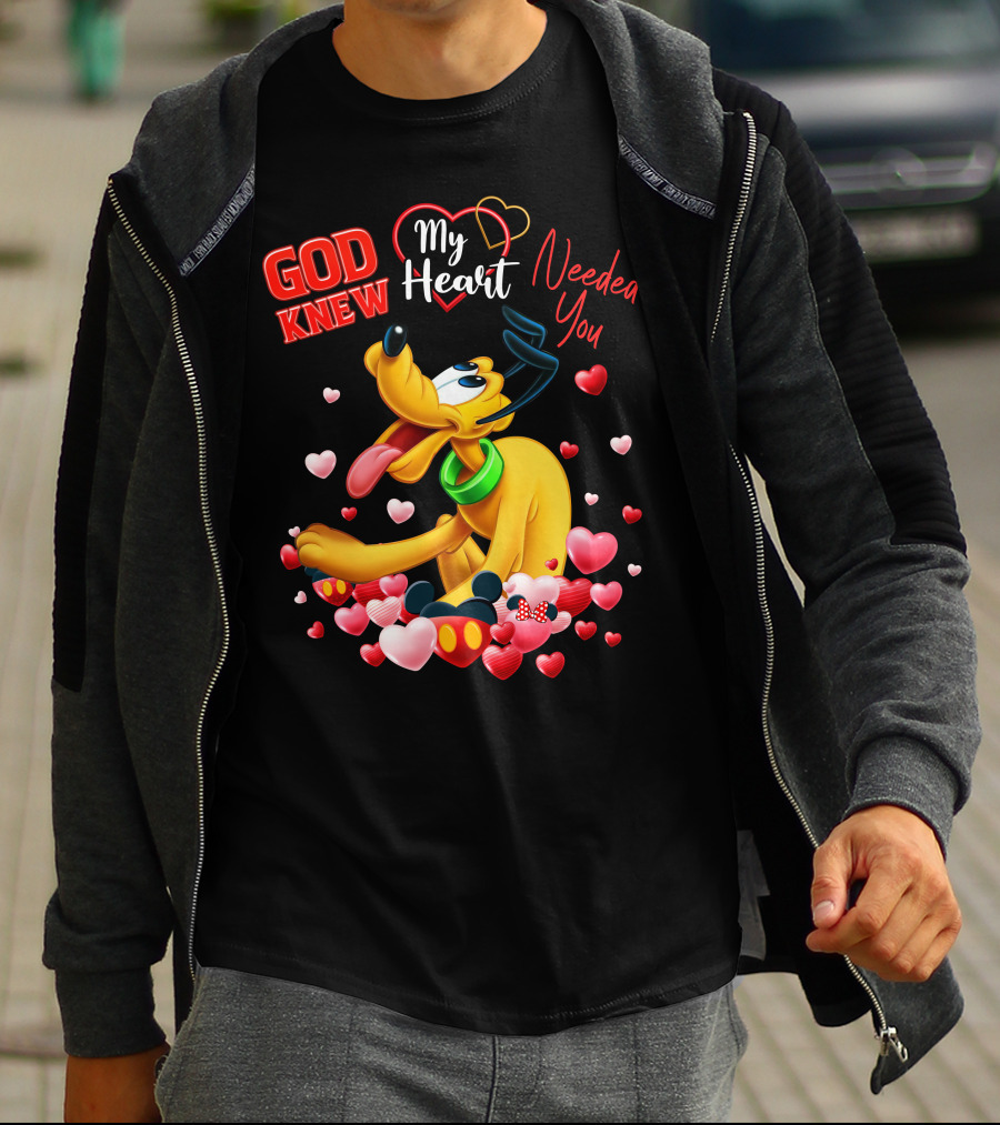 God Knew My Heart Needed You Pluto Hearts T-Shirt