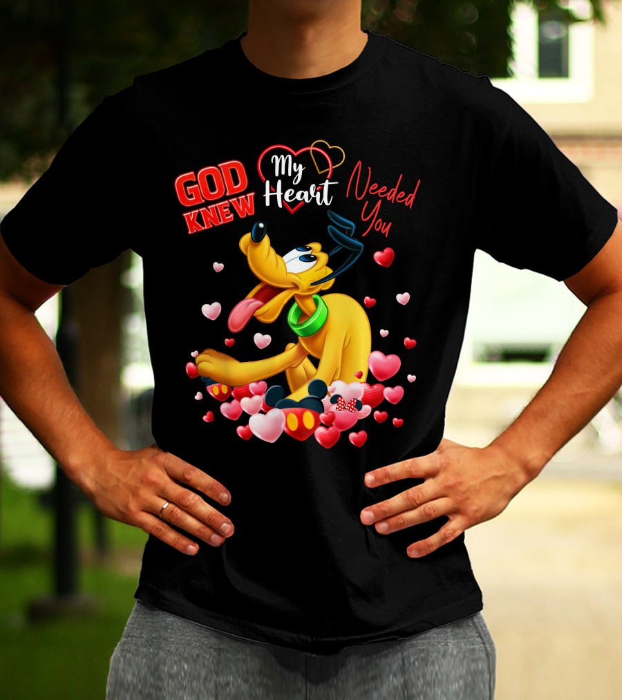 God Knew My Heart Needed You Pluto Hearts T-Shirt