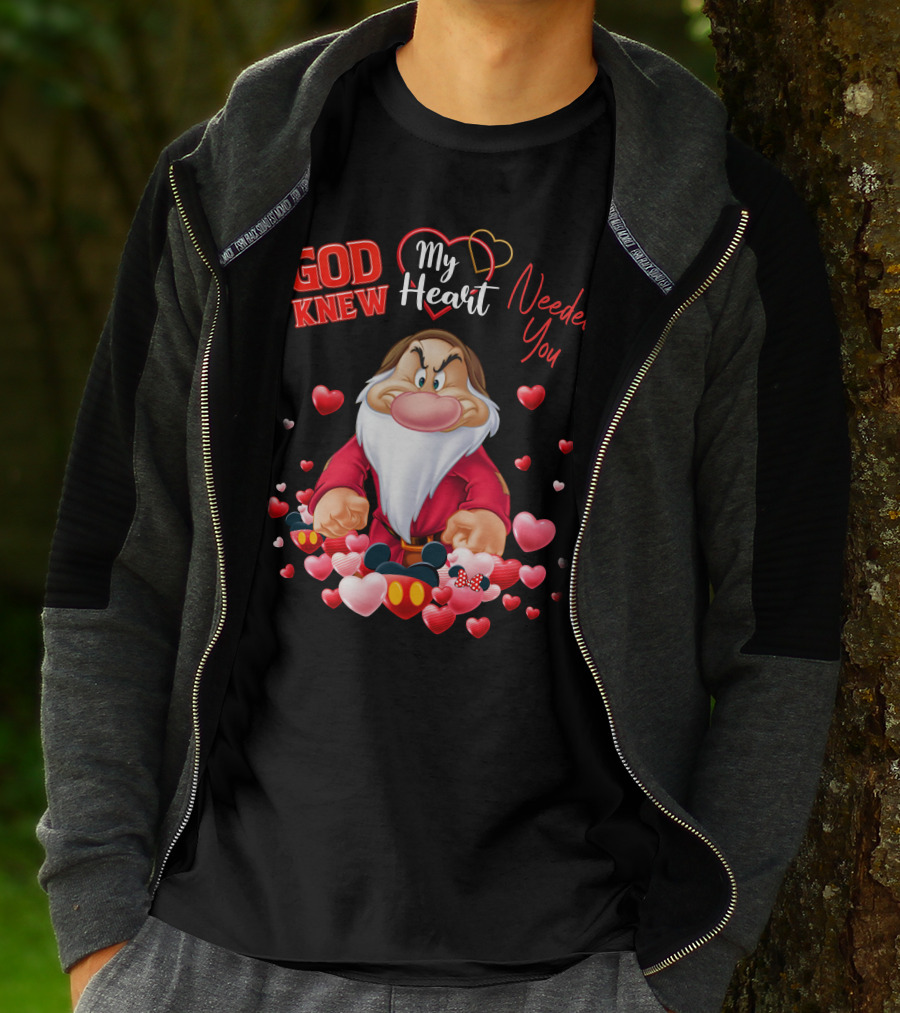 God Knew My Heart Needed You Grumpy Hearts Disney T-Shirt