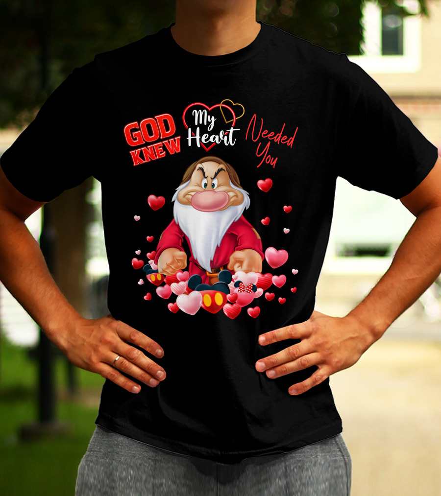 God Knew My Heart Needed You Grumpy Hearts Disney T-Shirt