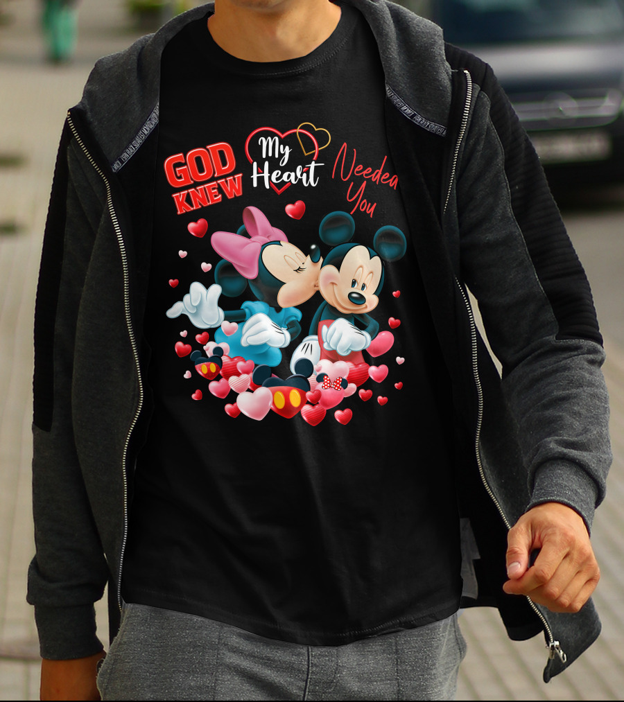 God Knew My Heart Needed You Mickey & Minnie T-Shirt