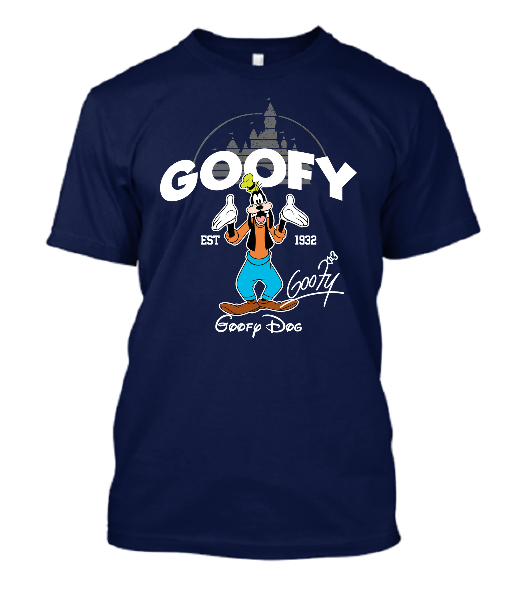 Goofy Est 1932 Goofy Dog Castle T-Shirt