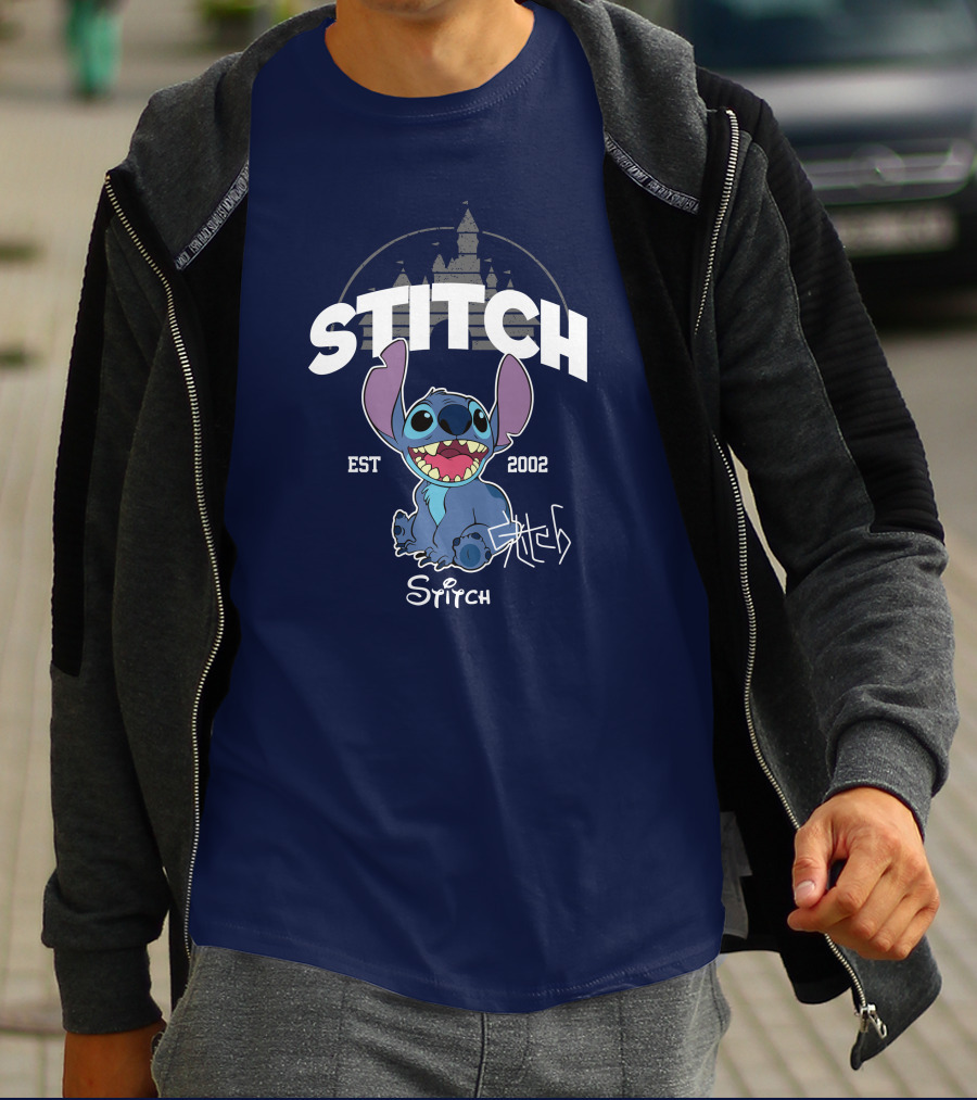 Stitch Est 2002 Disney Castle T-Shirt