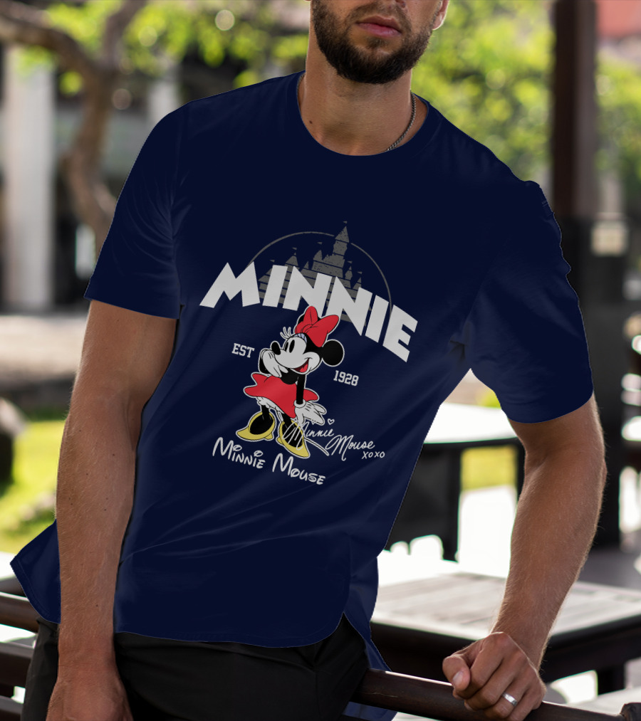 Minnie Mouse Est 1928 Mickey Disney Castle T-Shirt