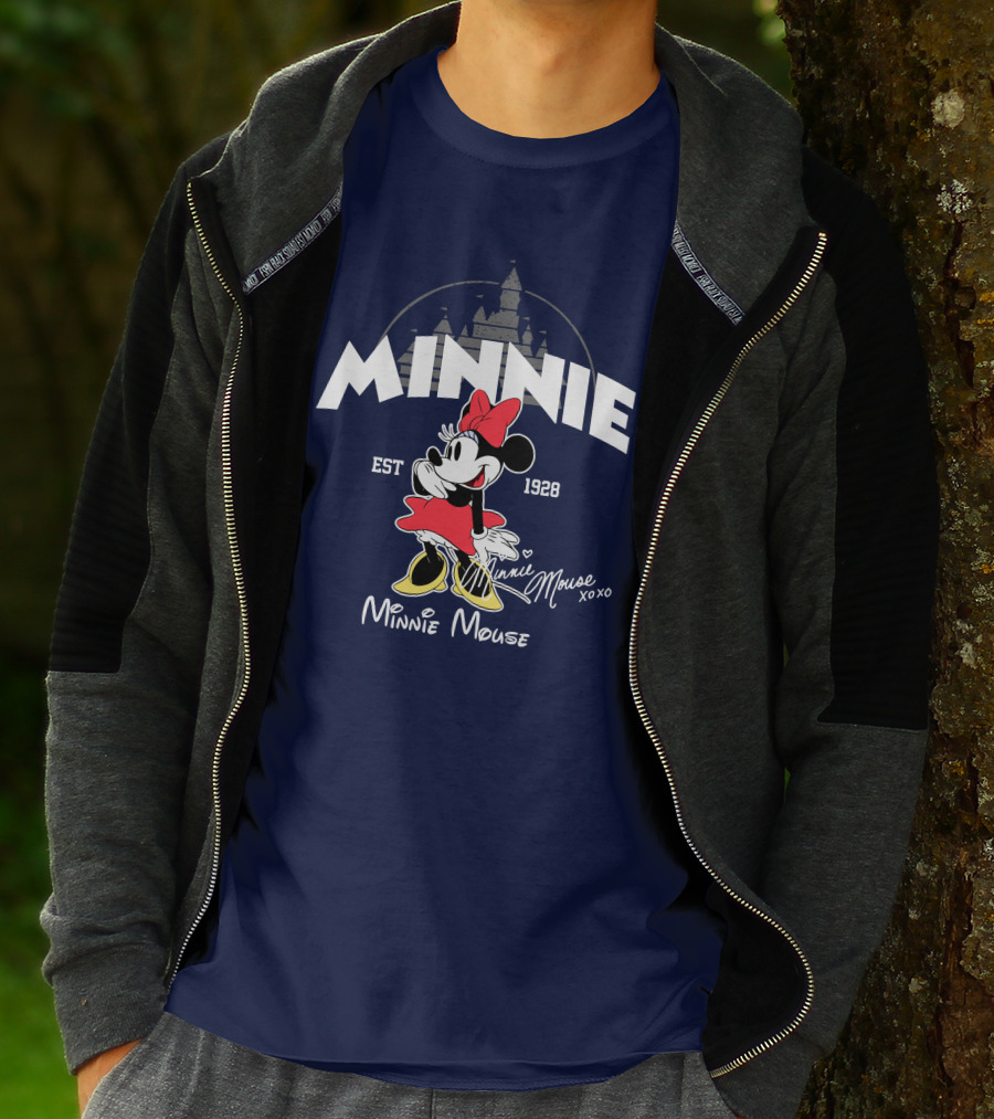 Minnie Mouse Est 1928 Mickey Disney Castle T-Shirt