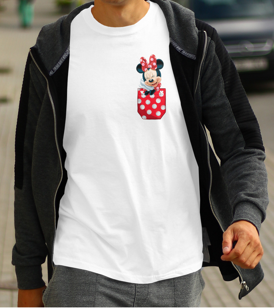 Minnie Mouse Polka Dot Pocket Fun T-Shirt