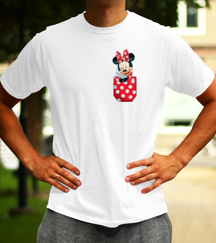 Minnie Mouse Polka Dot Pocket Fun T-Shirt