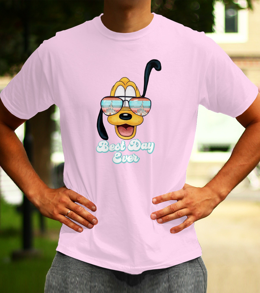 Pluto Sunglasses Best Day Ever T-Shirt