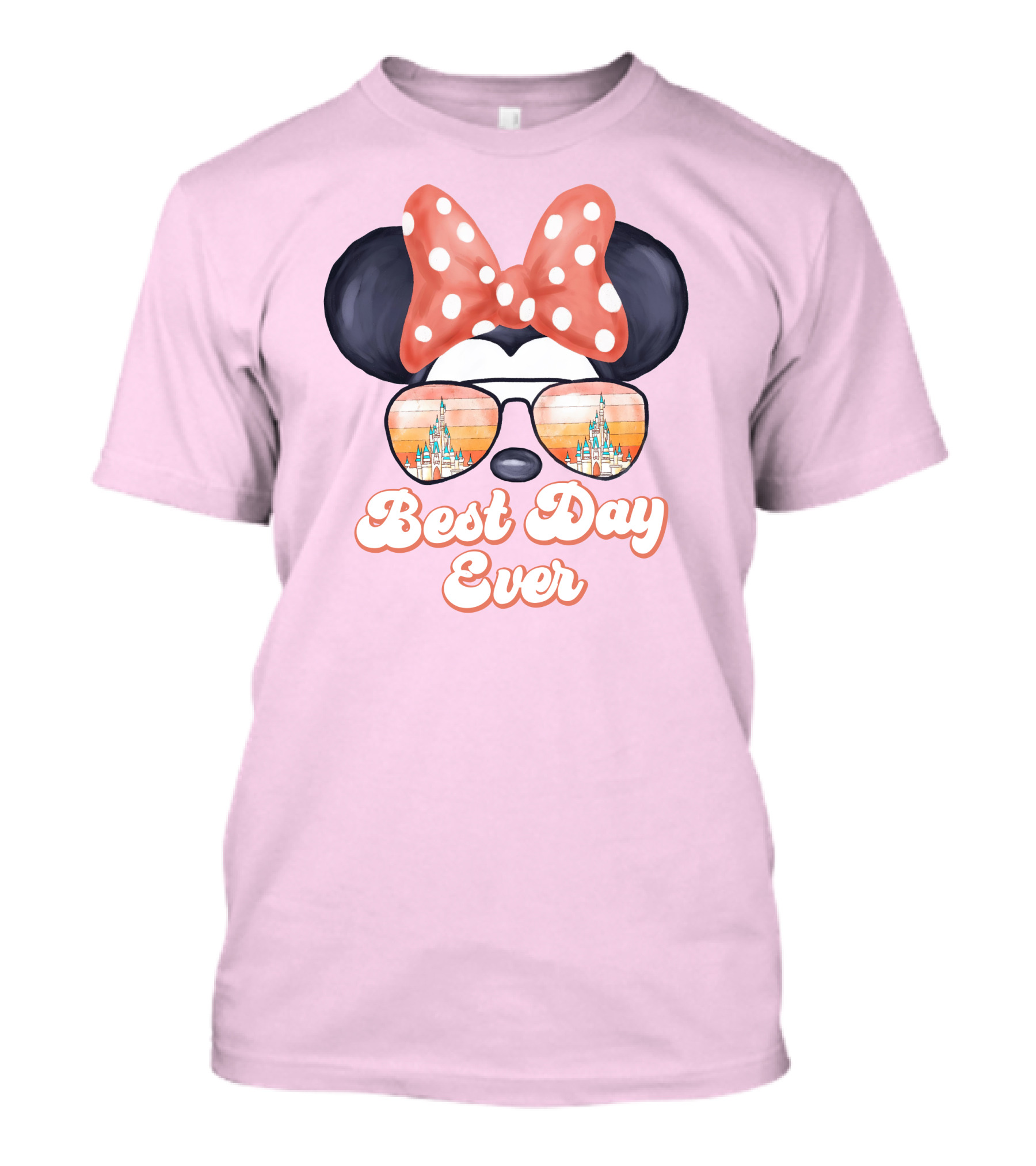Minnie Mouse Best Day Ever Castle Sunglasses T-Shirt