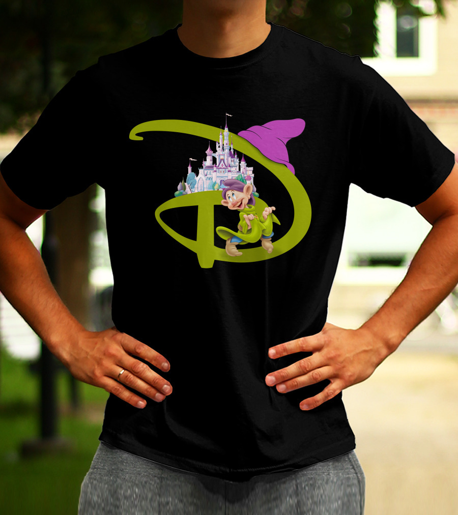 Dopey With Disneyland Castle Disney T-Shirt