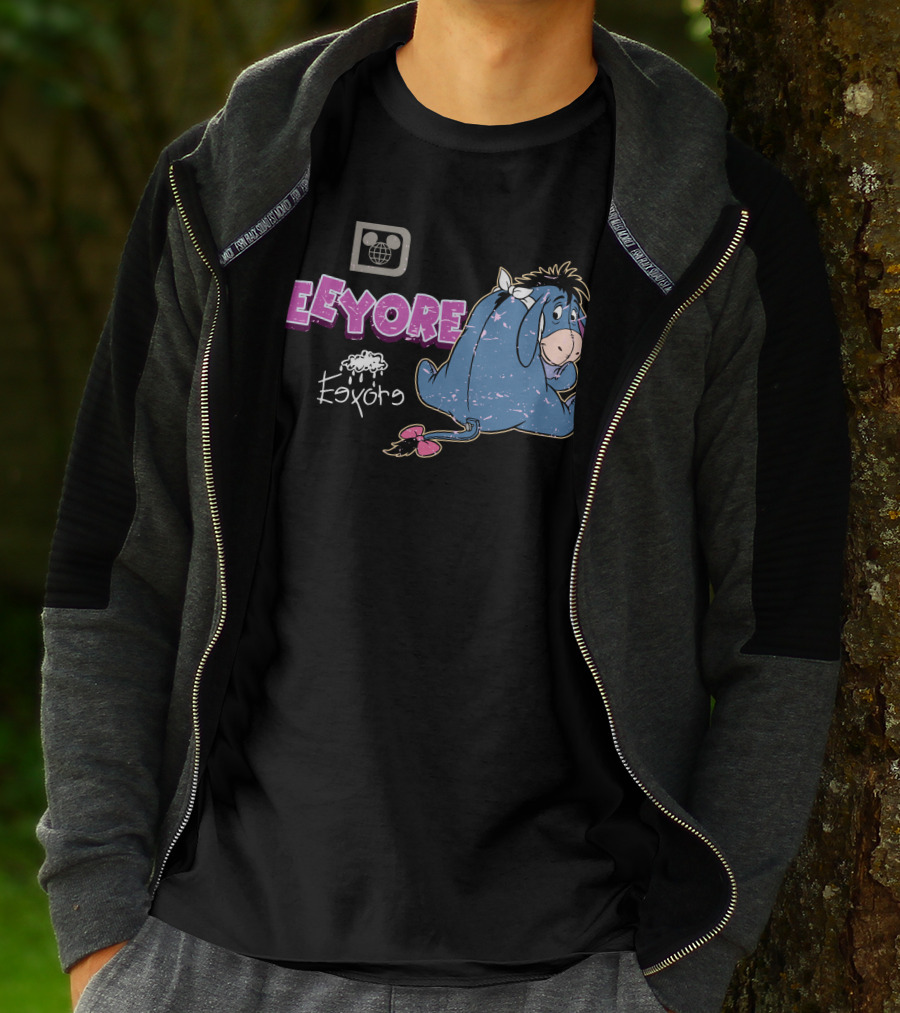 Eeyore Vintage Style Disney Logo With Eeyore T-Shirt