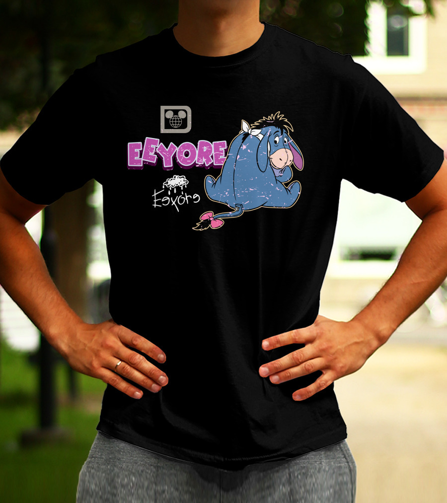 Eeyore Vintage Style Disney Logo With Eeyore T-Shirt