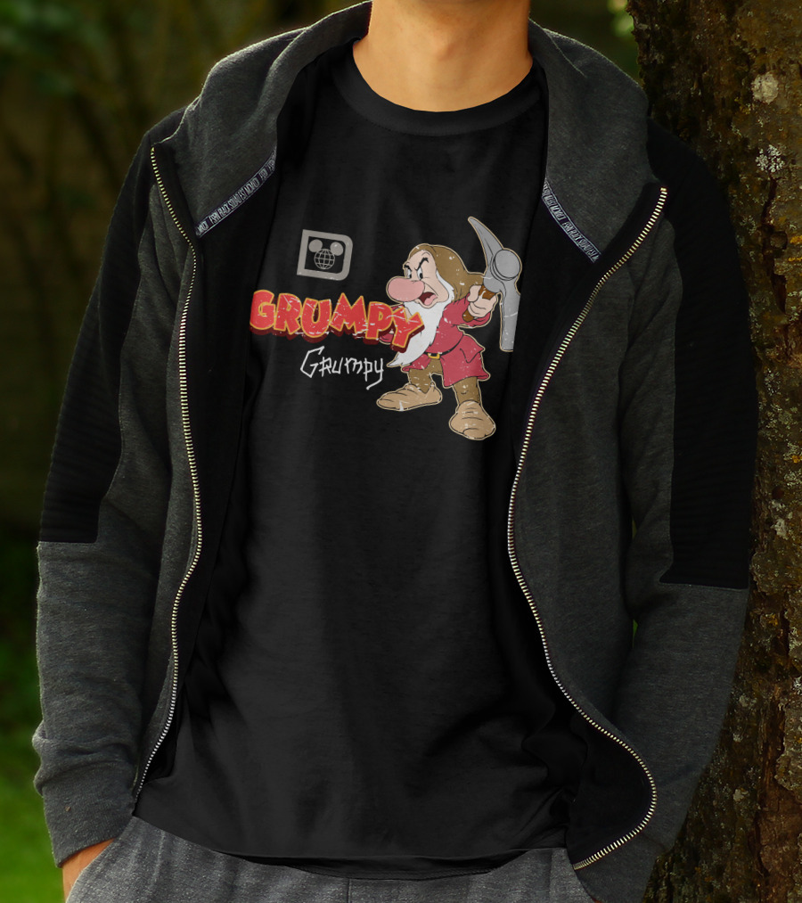 Disney Grumpy Character With Pickaxe T-Shirt