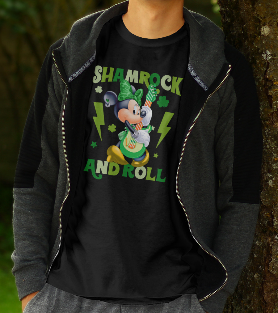 Minnie Shamrock And Roll T-Shirt