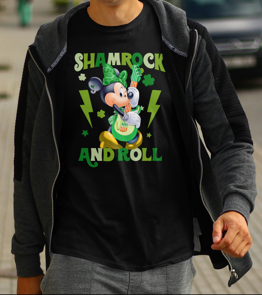 Minnie Shamrock And Roll T-Shirt