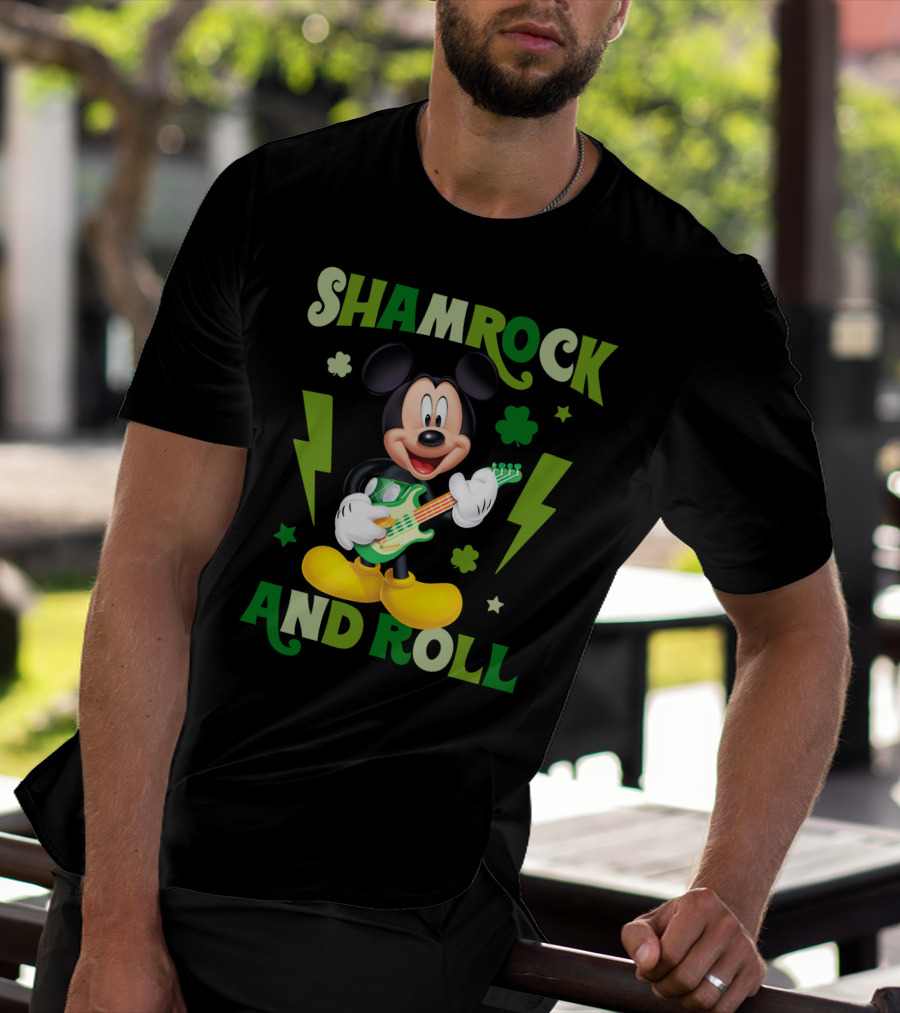 Shamrock And Roll Mickey T-Shirt