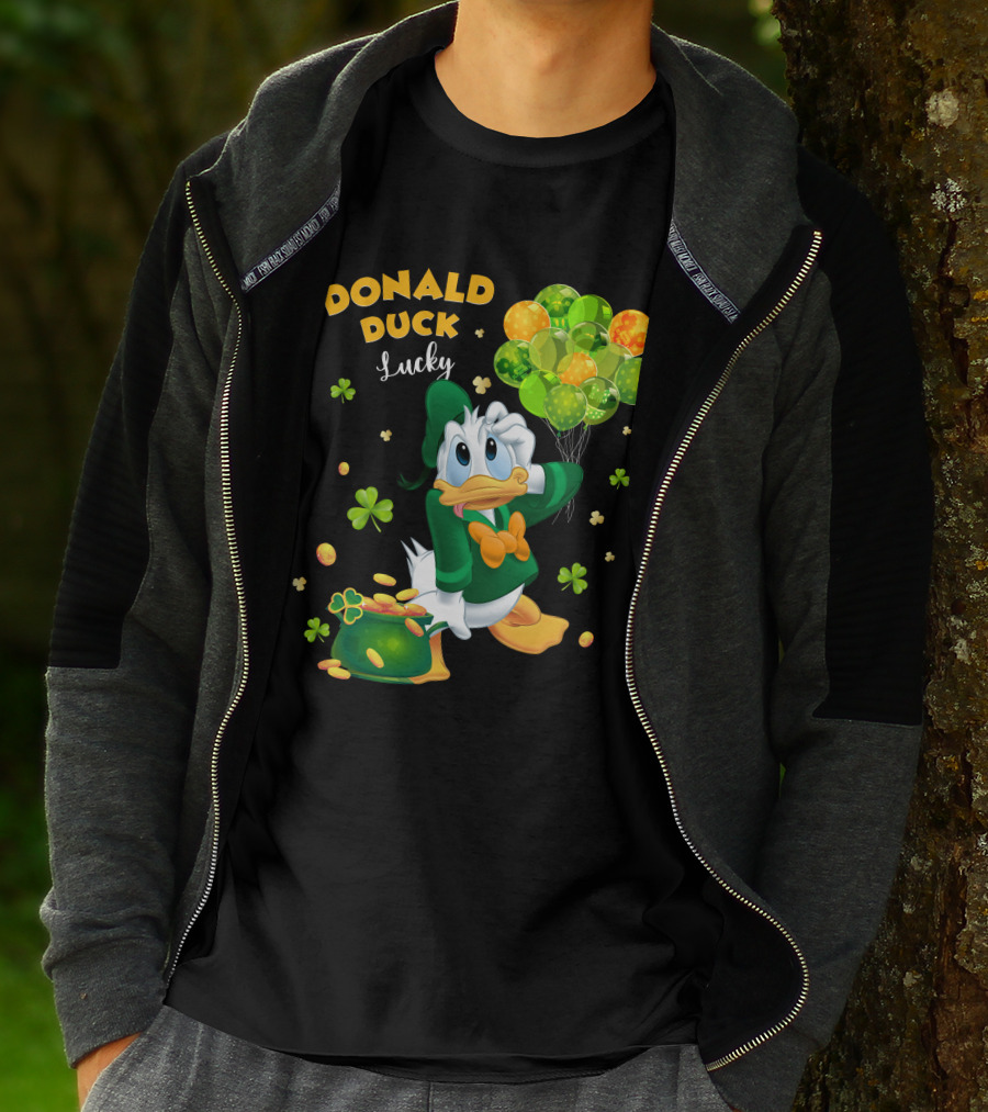 Donald Duck Lucky St. Patrick's Day Balloons T-Shirt