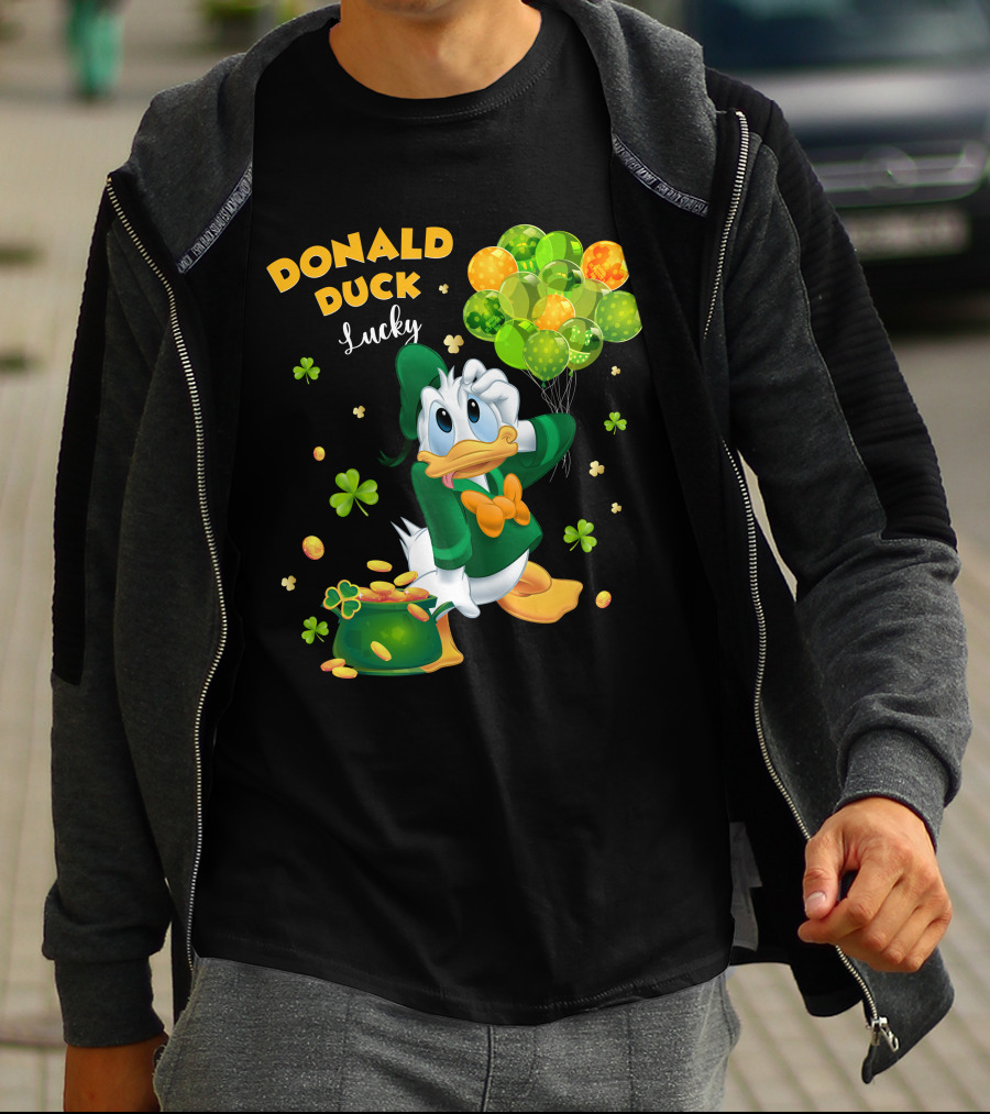 Donald Duck Lucky St. Patrick's Day Balloons T-Shirt