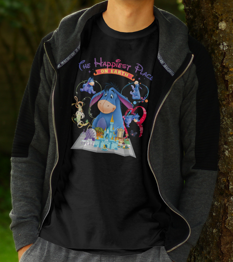 Eeyore The Happiest Place On Earth Disney Theme Park Wonderland T-Shirt