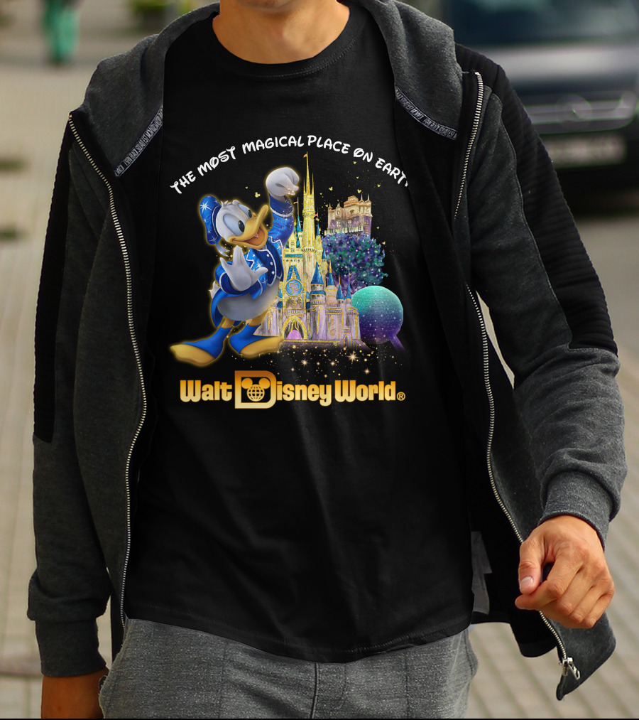 The Most Magical Place On Earth Donald Walt Disney World T-Shirt