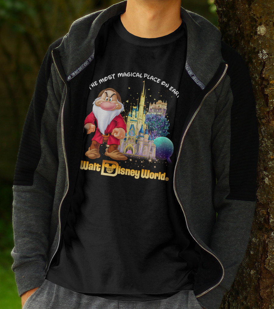 The Most Magical Place On Earth Grumpy Walt Disney World T-Shirt