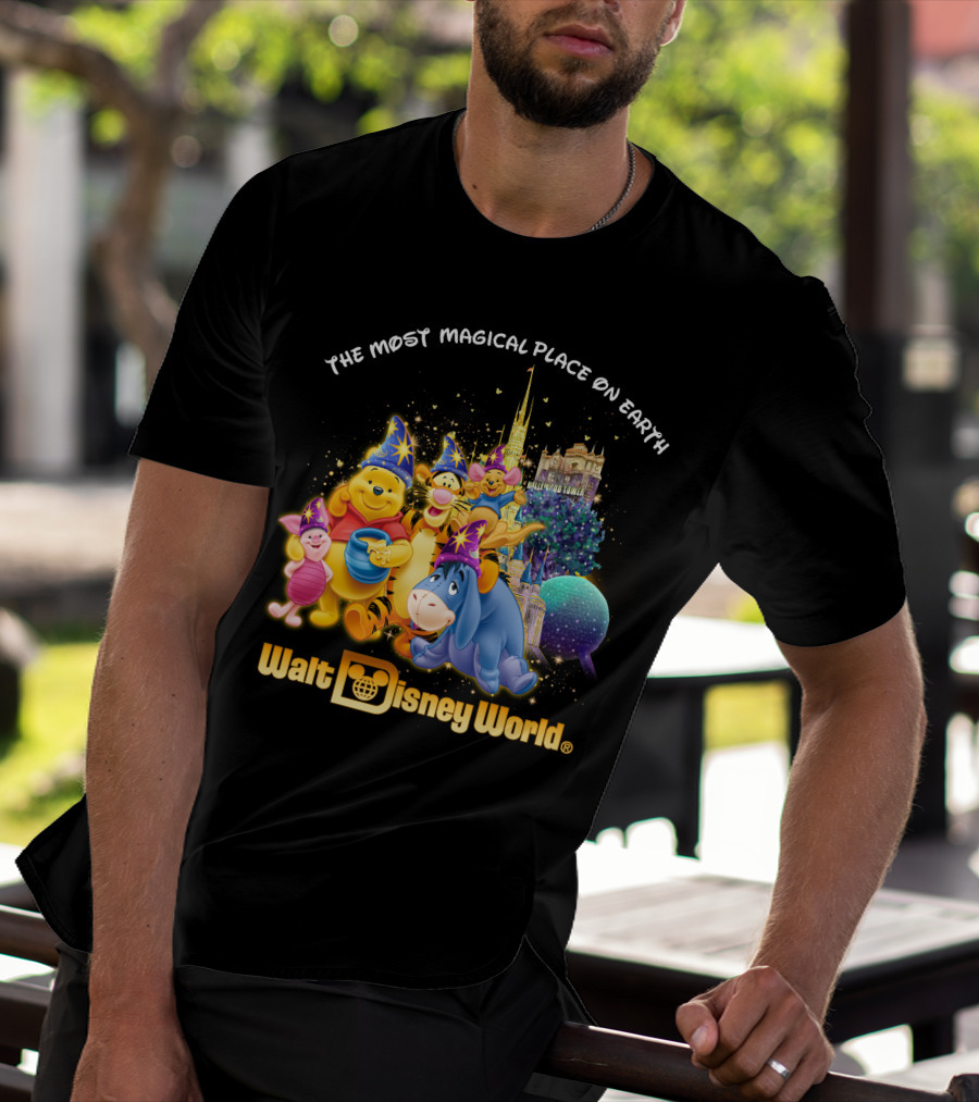 The Most Magical Place On Earth Walt Disney World Winnie The Pooh T-Shirt