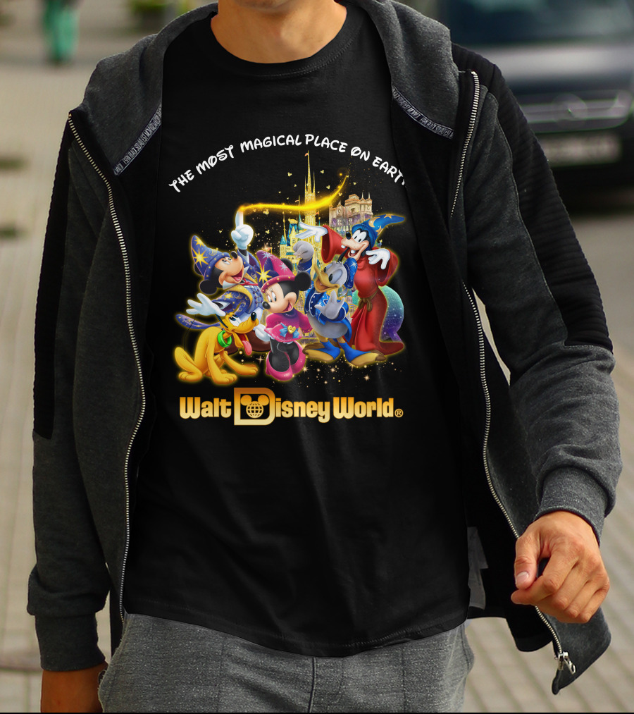 Walt Disney World The Most Magical Place On Earth Mickey & Friends T-Shirt