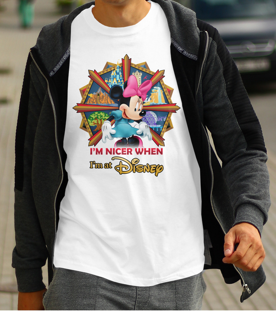 Minnie I'm Nicer When I'm At Disney T-Shirt