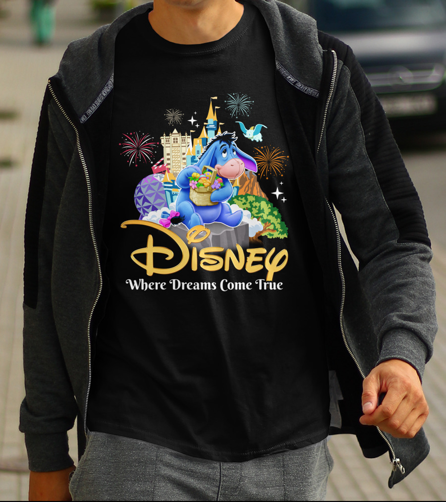 Disney Eeyore Where Dreams Come True Wonderland T-Shirt