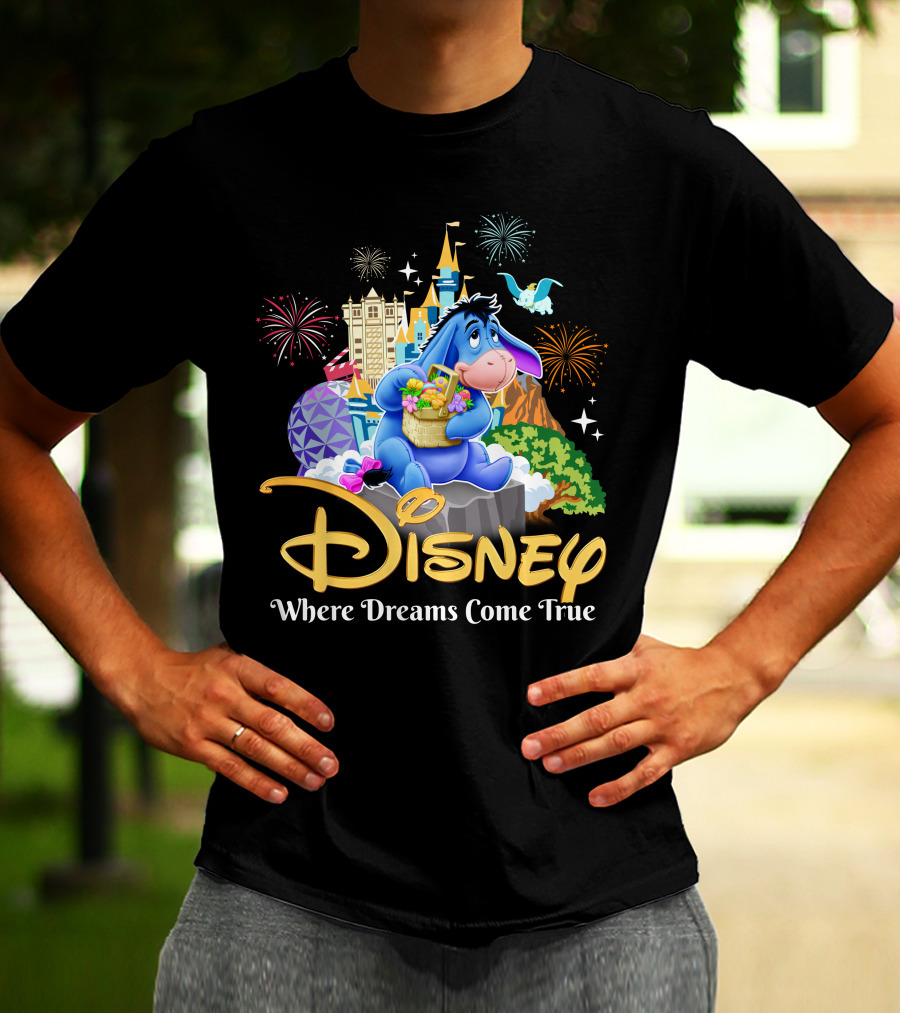 Disney Eeyore Where Dreams Come True Wonderland T-Shirt