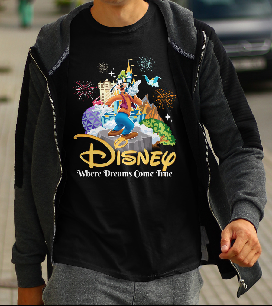 Disney Goofy Where Dreams Come True T-Shirt