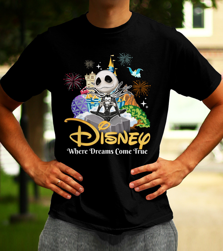 Disney Jack Skellington Where Dreams Come True T-Shirt