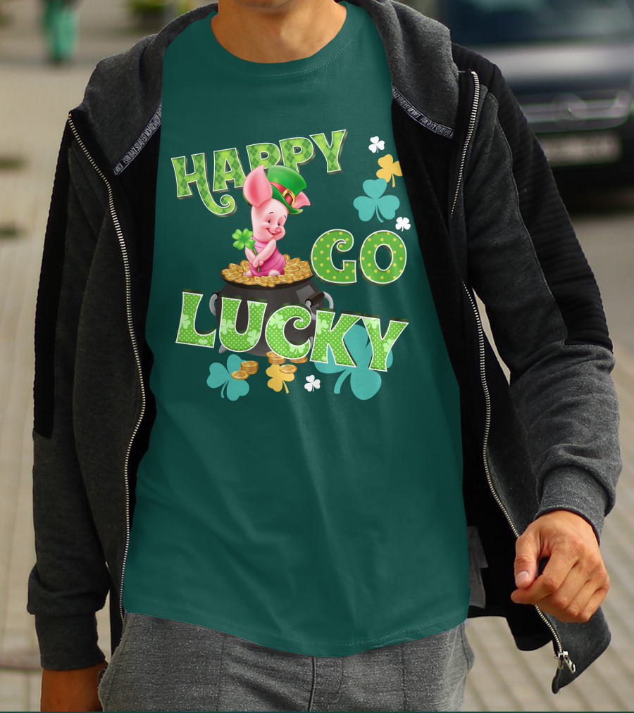 Happy Go Lucky Piglet T-Shirt