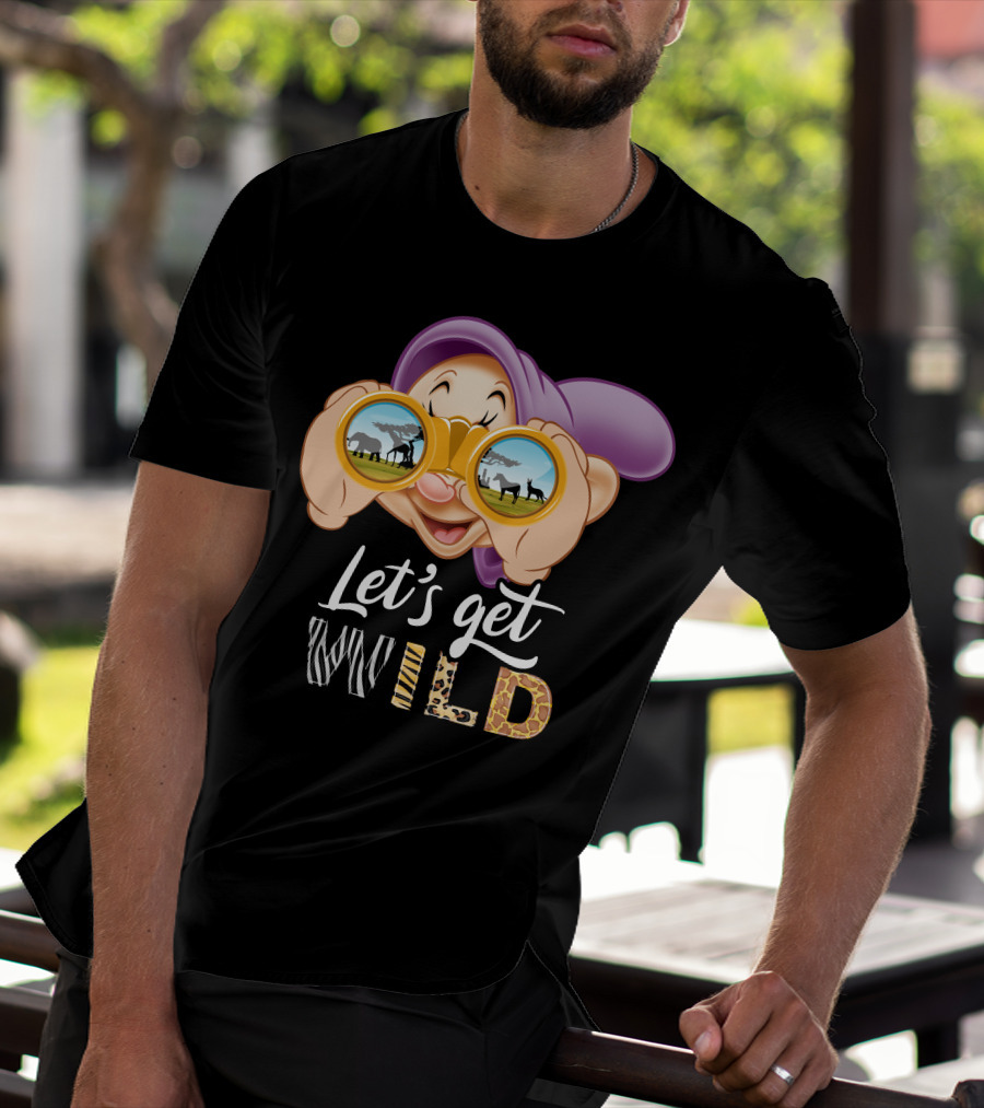 Dopey Let's Get Wild Binoculars Safari Adventure T-Shirt