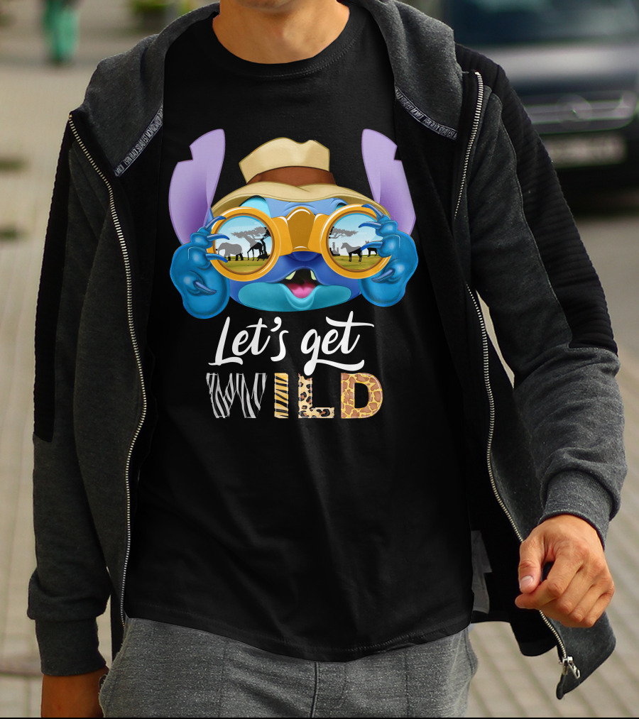 Stitch Let's Get Wild Safari Adventure T-Shirt