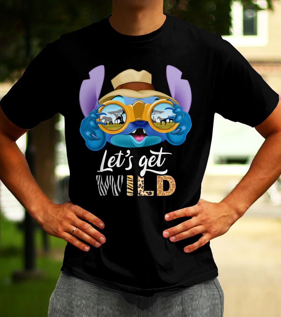 Stitch Let's Get Wild Safari Adventure T-Shirt