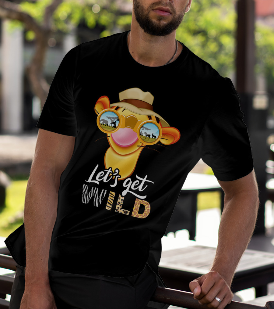 Let's Get Wild Tigger Safari Sunglasses Hat T-Shirt