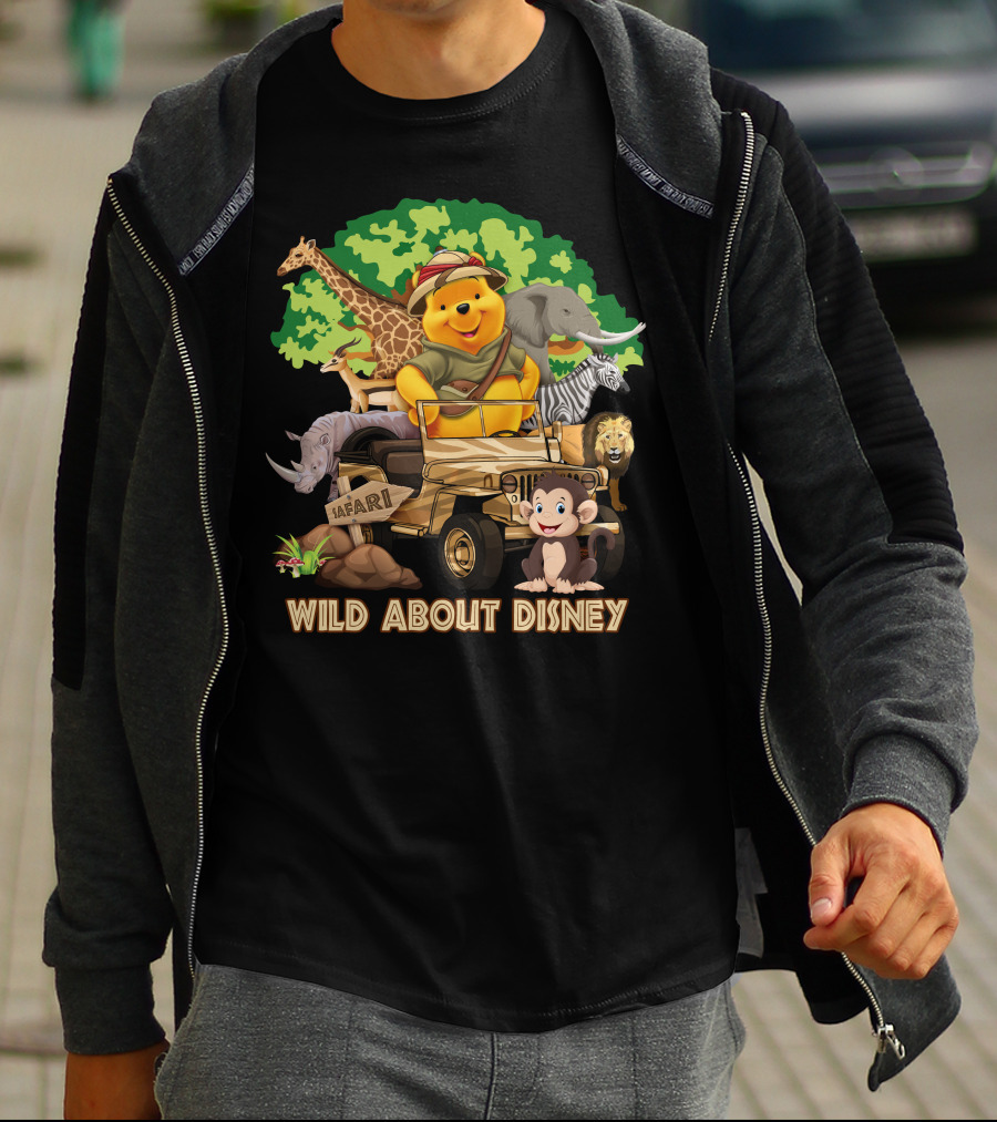 Wild About Disney Safari Pooh With Animals T-Shirt