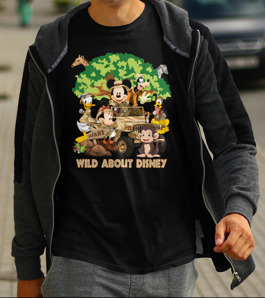 Wild About Disney Safari Mickey And Friends T-Shirt