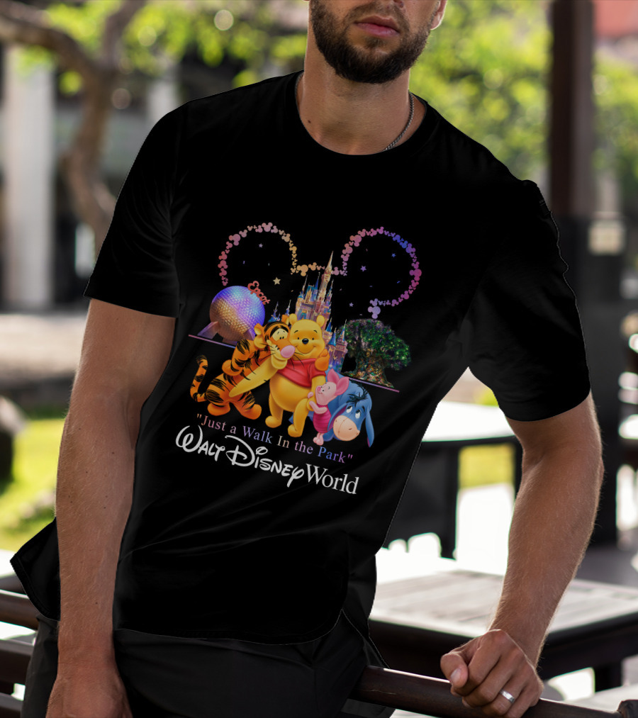 Winnie The Pooh Just A Walk In The Park Walt Disney World Epcot T-Shirt