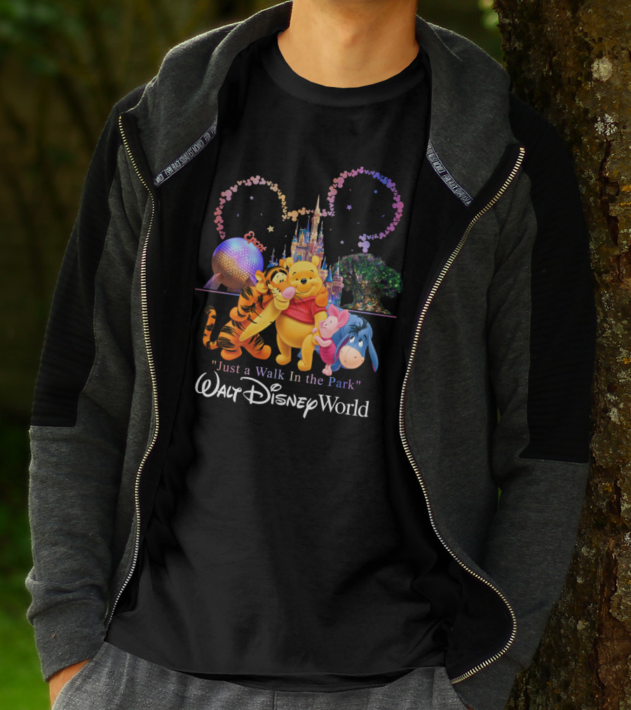 Winnie The Pooh Just A Walk In The Park Walt Disney World Epcot T-Shirt
