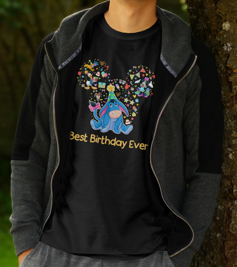 Eeyore Best Birthday Ever Disney Celebration T-Shirt