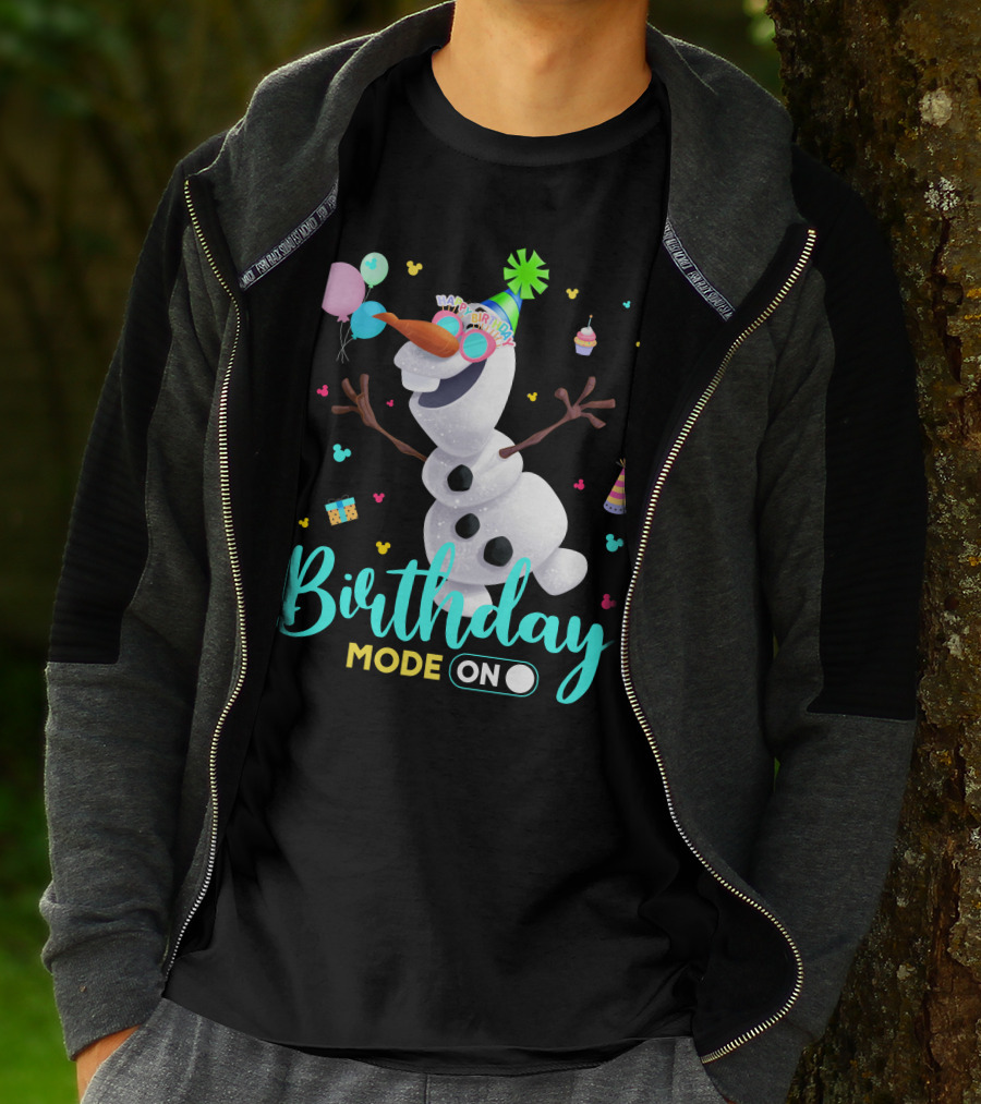 Birthday Mode On Olaf Party Celebration T-Shirt