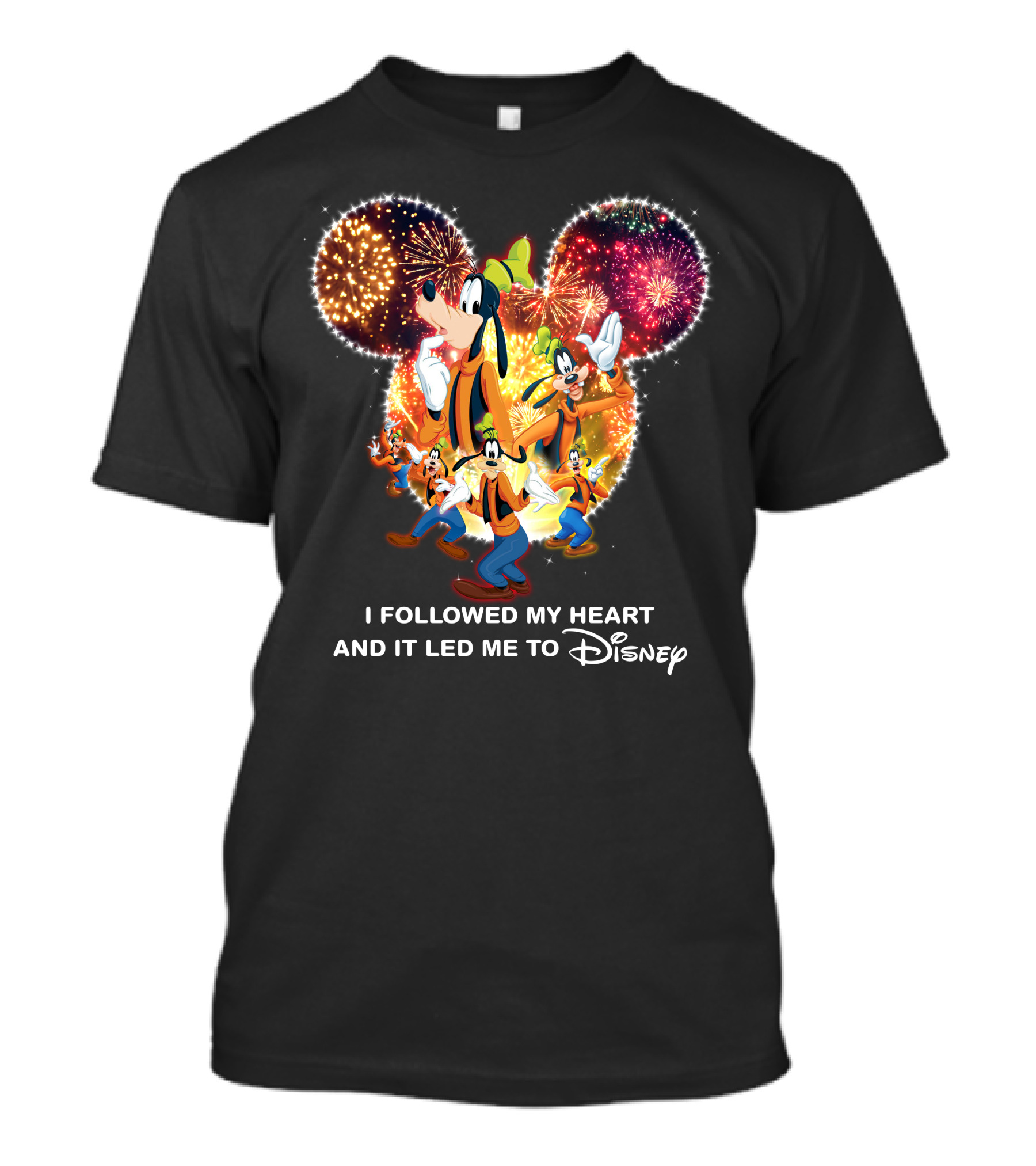 I Followed My Heart And It Led Me To Disney Goofy Fireworks T-Shirt