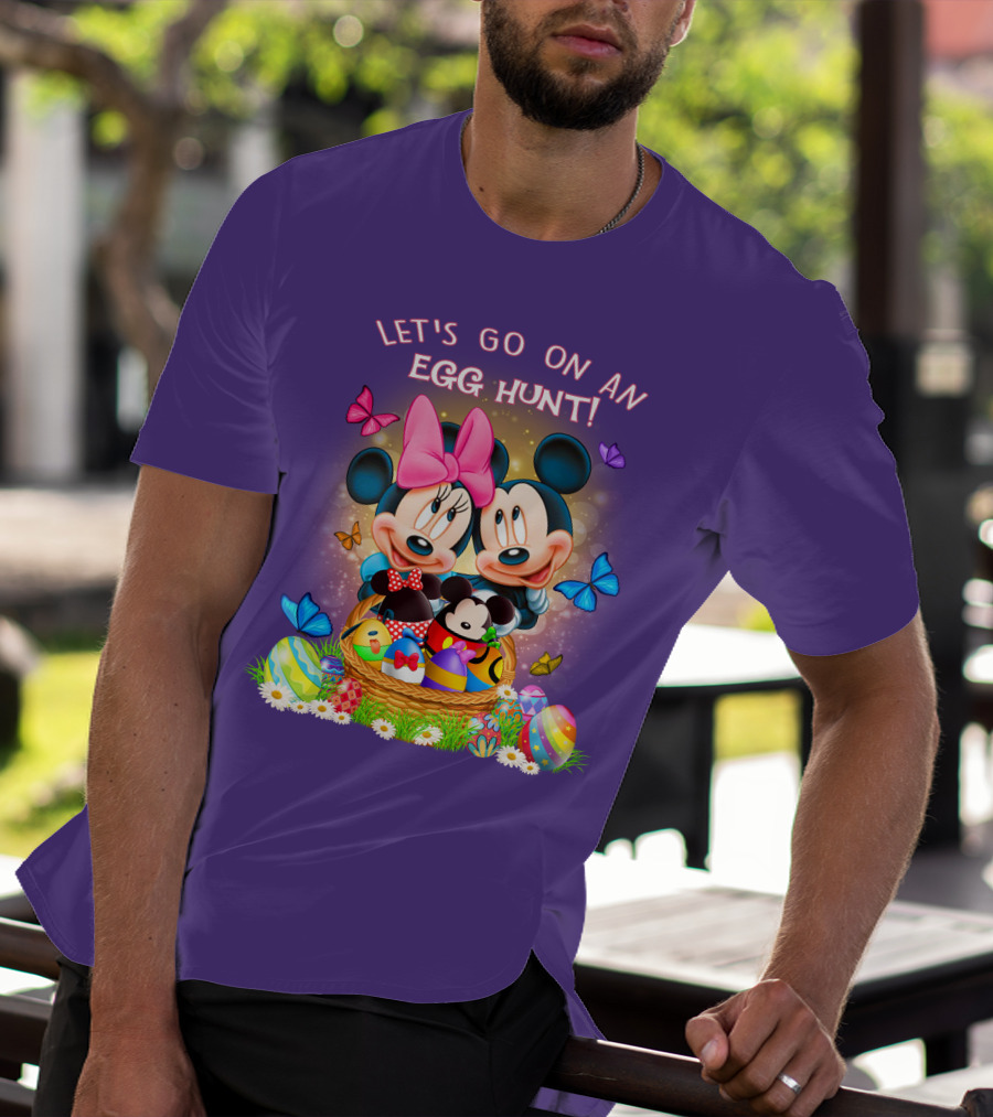 Let's Go On An Egg Hunt Mickey & Minnie T-Shirt